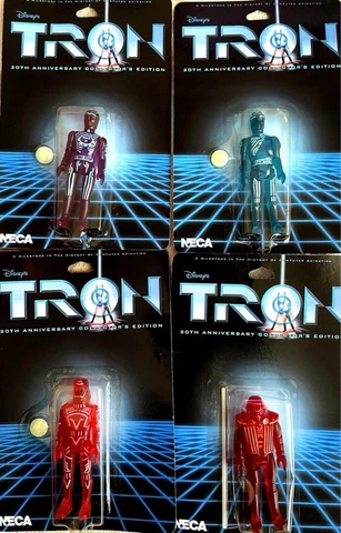 Disney TRON Figure 20th Anniversary Limited Edition Set Warrior Flynn Sark MOC Cover