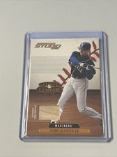 2001 Donruss Studio Leather And Lumber John Olerud Bat Relic 