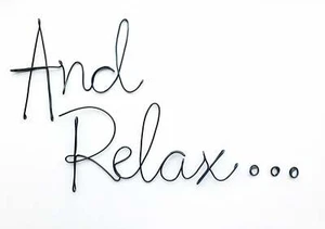 AND RELAX...sign wire word/home decor/custom /bathroom sign /handmade wire sign - Picture 1 of 5