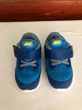 Boys Nike Trainers, Blue, Textile/leather, straps, size UK 7. 5 infant  EU 25