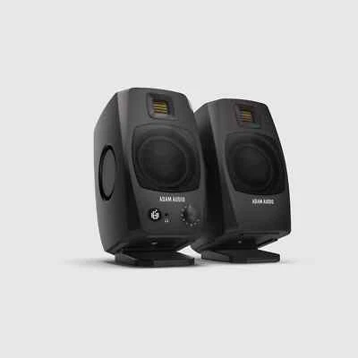 ADAM Audio D3V Active Desktop Monitor Speakers Pair Black - Image 1 of 4