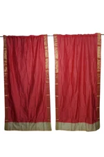 2 Indian Handmade Sari Curtain Drape Panel Window Treatment Living Room Décor 84