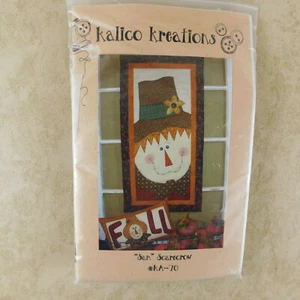 "Sam" Scarecrow Quilt & Pillow PATTERN KIT #KA-70 with Material Kalico Kreations - Picture 1 of 6