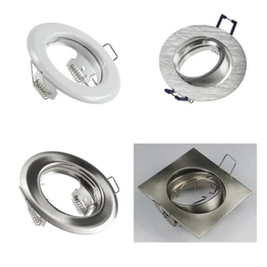 Einbaufassungen f. GU10 Strahler & LED-Module,weiß o. Edelst. versch.Varianten X - Bild 1 von 46