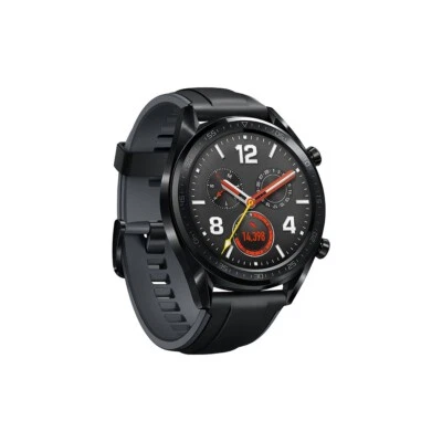 Huawei Watch GT Classic - FTN-B19 - Black Silicone Strap - Brand New - BNIB - Image 1 of 3