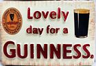 Lovely Day For A Guinness Label and Pint Embossed Fridge Magnet (sg 5528)