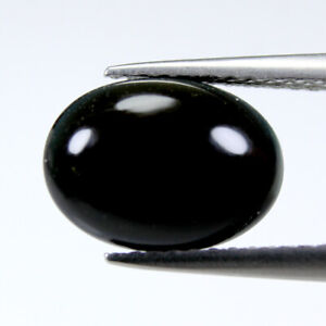 Ultra Rare 1.38Cts Natural Ethiopian Black Opal Oval Cabochon Loose Gemstone