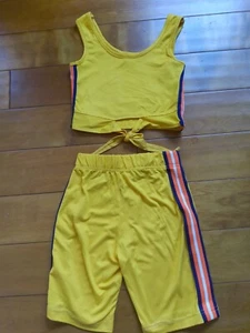 Girls Love New York Sleeveless Shirt And Short Set Size Small - Picture 1 of 5