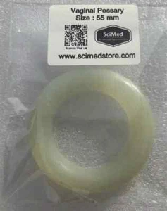 ANILLO Pesario Tamaño 55 mm 100% Silicona Órgano Pélvico Prolapso Uterino HECHO EN EE. UU. - Imagen 1 de 4