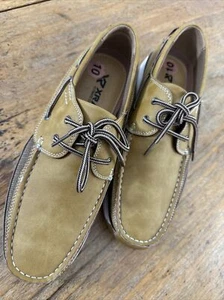 Xray Mens Casual Lace-Up Norman Boat Shoes Casual Brown Loafers Work Size 10 - Picture 1 of 6
