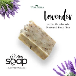 Confezione Sapone Bar Lavanda Rinfrescante Naturale Fatto a Mano, Beauty Bar, Regalo Per Lei - Foto 1 di 15