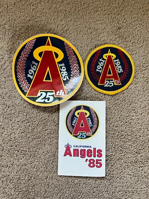1985 CALIFORNIA ANGELS - Authentic Jersey / Jacket Patch, Decal and Schedule New - Image 1 of 3