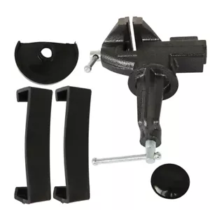 360° Swivel Base Bench Clamp Home Universal Table Vise 80mm Black - Picture 1 of 11