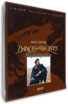 Limited Collector’s Edition DANCES WITH WOLVES Kevin Costner - Book, Pics, 2 VHS - Image 1 of 4
