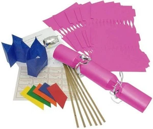 6 X Make your own Christmas Crackers - Fuchsia - Picture 1 of 2
