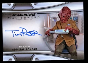 Tim Rose as Admiral Ackbar Autograph 2021 Topps Star Wars Masterwork Auto MWA-TR - Picture 1 of 1