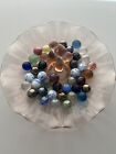 Vintage Marbles Lot of 40+ Glass Marbles from Family Estate Clearing
