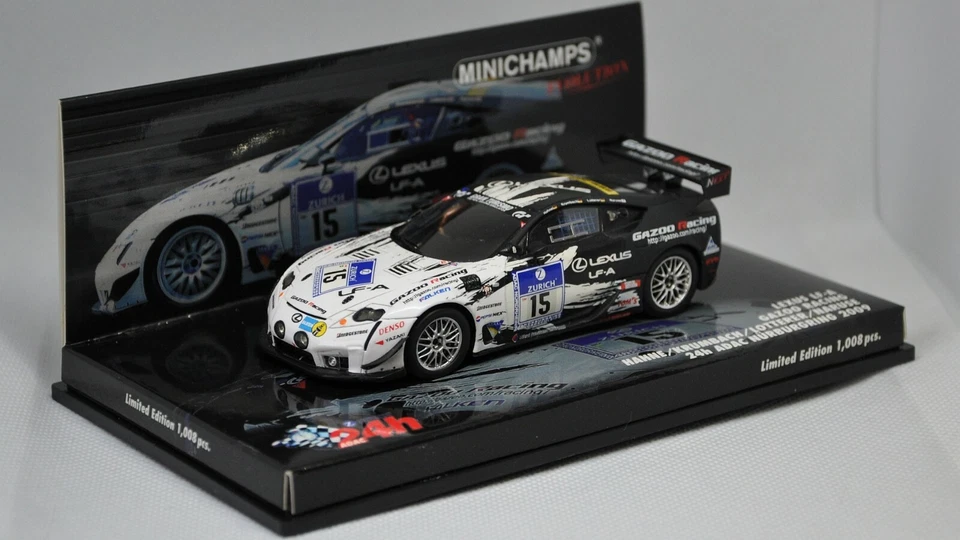 Lexus LF-A nr. 15 24h Nürburgring 2009 1/43 Minichamps 437091615 - Immagine 1 di 4