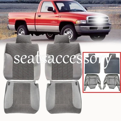 Cubierta de asiento inferior y superior de tela para conductor y pasajero Dodge Ram 1500 2500 1994-97 Foto 1 de 4