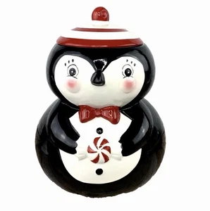 Johanna Parker Carnaval Cottage Menta Pingüino Galletas Tarro Navidad - Imagen 1 de 1