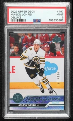 2023-24 Series 2 Young Guns Deluxe /250 Mason Lohrei #497 PSA 9 MINT Rookie RC - Image 1 of 2