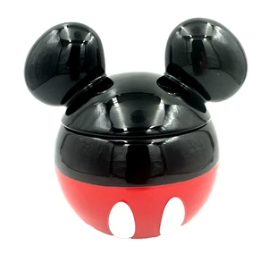 Disney Mickey Snack Frascos Orejas Esculpidas Cerámica Caramelo Plato Contenedor 6.75 x 7 - Imagen 1 de 6