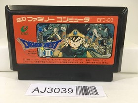 AJ3039 Dragon Quest III 3 Nintendo Famicom NES Japan