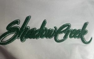 NWT Maceoo Women’s Chenille White Shadow Creek Golf Long Sleeve Top Sz Sm - Picture 1 of 9