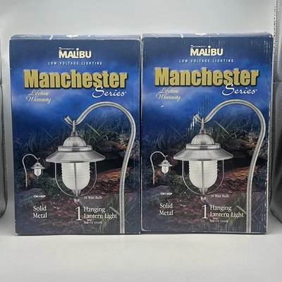 Malibu Low Voltage Lighting Manchester  CM140P Metal Hanging Lantern LOT OF 2 - Image 1 of 4