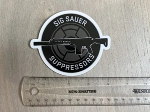 Sig Sauer Suppressors Sticker 4” - Picture 1 of 1