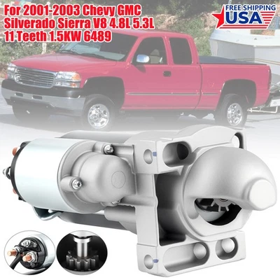 NEW Starter Motor For Cadillac Escalade Chevrolet Avalanche 1500 Trailblazer EXT - Image 1 of 4