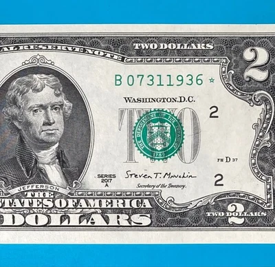 July 31, 1936 (B 07311936 *) BIRTHDAY $2 Two Dollar Bill *UNC* - Image 1 of 4