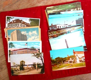 LOT VON 52 POSTKARTEN NEU & GEBRAUCHT 10 LEINENKARTEN ENTHALTEN 3 x 5 ZOLL AUF ALLEN KARTEN - Bild 1 von 3