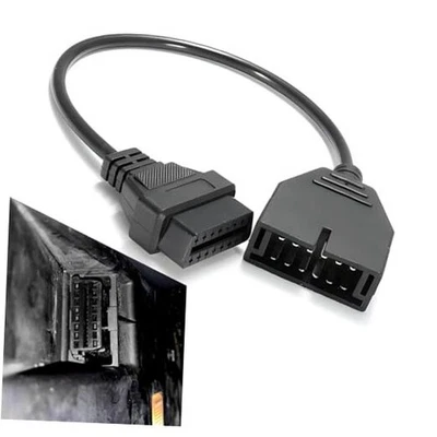 1 PC OBD1 Scanner Connector, 12 Pin to OBD1 to OBD2 16 Pin Scanning Diagnostic  - Image 1 of 4