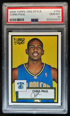 2005-06 Topps 1952 Style Chris Paul Rookie RC #154 PSA 10 - Image 1 of 2