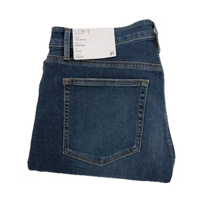 LOFT The Skinny High Rise Curvy Fit Jeans Women’s Size 31 Distressed NEW - Picture 1 of 8