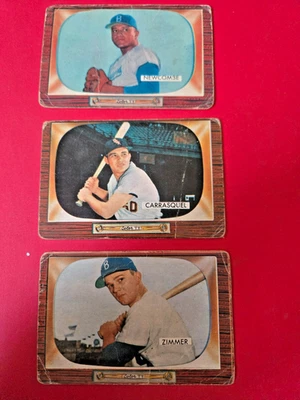 批量 93 张 1955 年 Bowman 棒球卡。 Commons + 一些半明星。 — 第 1/4 张图片