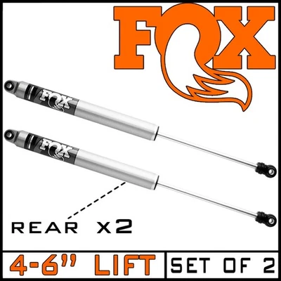 Par de amortiguadores traseros FOX Performance 2.0 aptos para Ford F-250 F-350 2017-25 4x4 4-6" elevación Foto 1 de 4