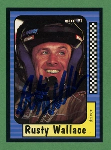 Tarjeta coleccionable firmada por Rusty Wallace ex piloto de la Copa Sprint de NASCAR E28373 - Imagen 1 de 2