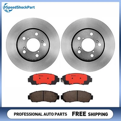 Rotores de freno de disco delanteros Brembo pastillas de freno para Honda Odyssey 2005-2010 Foto 1 de 4