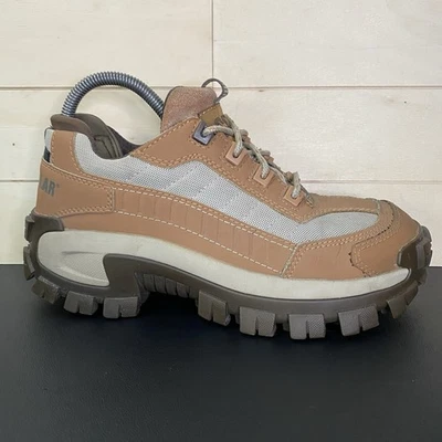 Botas de trabajo Caterpillar Invader punta de acero para mujer talla 7,5 zapatos anchos CAT parte superior baja Foto 1 de 4