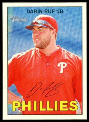 2016 Topps Heritage #47 Darin Ruf Philadelphia Phillies MLB Baseball Card ⚾ - Image 1 of 2