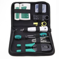 Network Repair Tool kit Ethernet LAN Cable Tester Crimper  RJ45/11/12 Cat5/5e MF