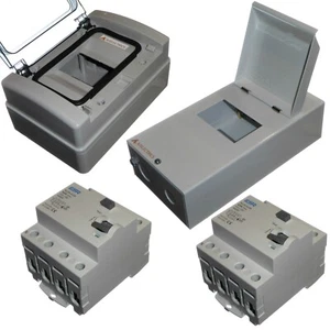 4 Pole 3 Phase RCD Trip Switch With or Without Box 30mA / 100mA / 63A / 80A - Picture 1 of 20