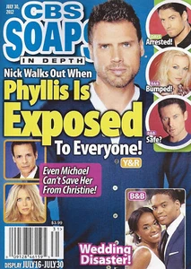 CBS Soaps In Depth Magazine July 30 2012 Joshua Morrow Daniel Goddard  - Picture 1 of 2