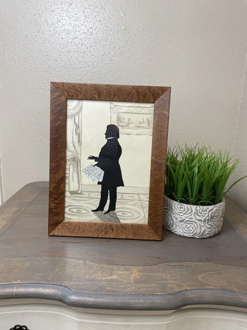 Early American Silhouette Picture E Mischo Reproduction of a Profile by Edouart Cover