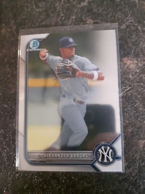 2022 Topps Bowman Chrome Prospects Rookie Alexander Vargas RC Card# BCP-140 - Image 1 of 2