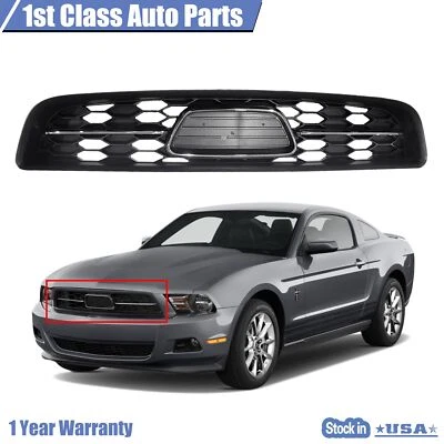 Grille Plastic Chrome Shell w/ Black For 2010-2012 Ford Mustang Foto 1 de 4