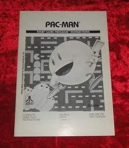 Pac-Man Atari 2600 Black & White Instruction Booklet Book Manual Only *NO GAME* - Picture 1 of 3
