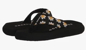 Girls Spotlight JR. Kids Flip-Flops-Daisy Black-SZ 13M Big Kid by Rocket Dog - Picture 1 of 16
